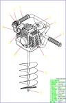 Two Stroke Tree Planting Petrol Earth Auger Recoil Start