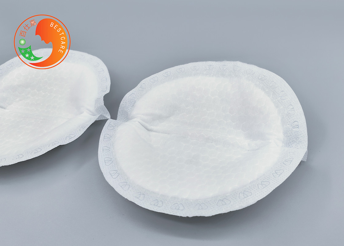 Round Shape Hygiene Disposable Breast Pads High Absorbing Customizable