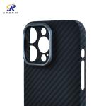 Unique Camera Metal Ring Full Protection Design Kevlar Aramid Fiber Phone Case
