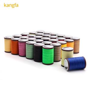 China 0.55mm High Strength Cored Sewing Thread For Leather Sewing Polyester Round Waxed thread factory