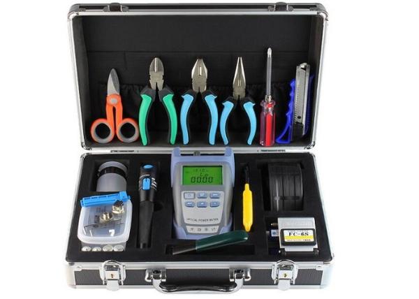 FTTh Fiber Optic Tools Black Fiber Optic Splicing Tools Kits Waterproof Junction