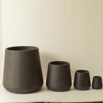 Enhance Your Garden With Elegant Fiber Clay Planters Round Shape