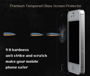 China Anti Bule Light for Guard Iphone 4 Clear Full Size Tempered Glass Screen Protector factory