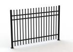 Crimped Spear Steel Picket Crimped Spear Fencing Panels 4 Horizontal Tube