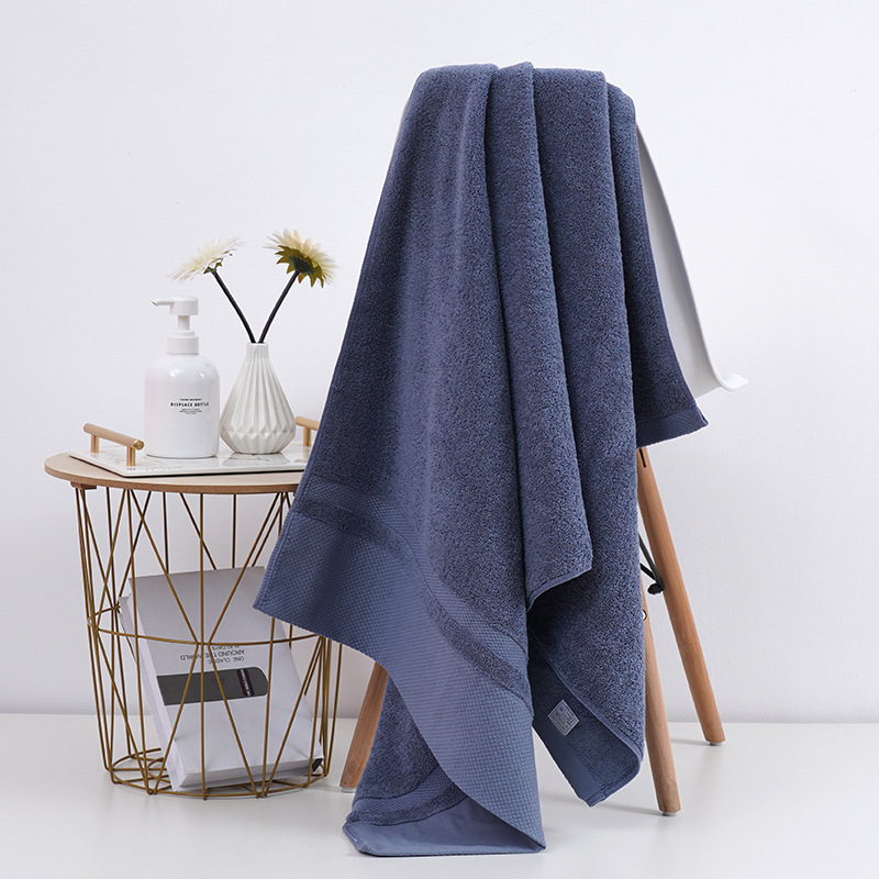 High Grade Rectangle 16S Long-staple Cotton Bath Towel for Hotel Bathrooms and Spas