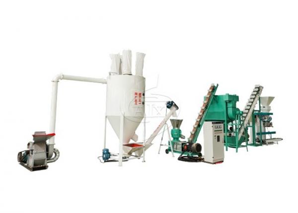 China Simple Structure Feed Pellet Machine , Automatic Feed Production Line factory