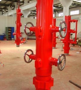 China Casing Rotating Cement Head 10000 psi Double Plug / Single Plug factory