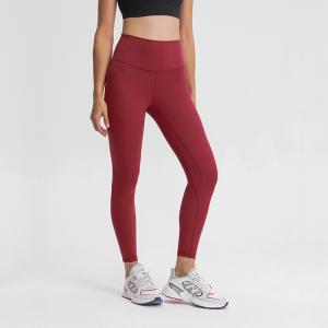 China Elastic Nude Color Yoga Pants Quick Drying STC Womens High Waisted Running Tights factory