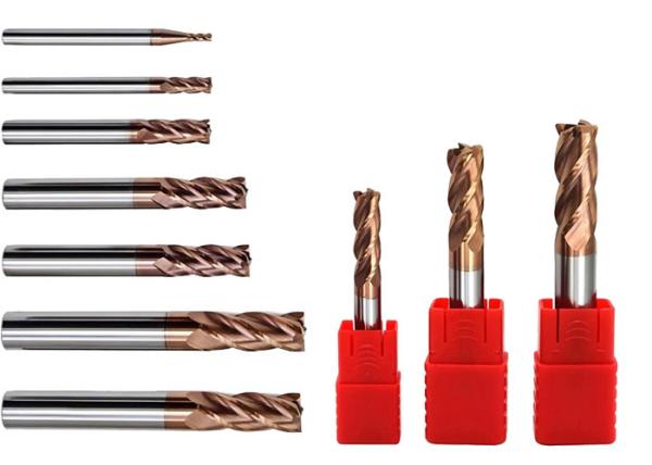 Micro Grain Size Solid Carbide High Feed End Mill , Metal Milling Bits Acid
