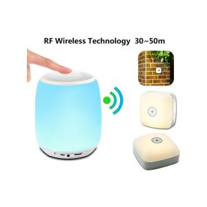 China RF Controlled Synchronous LED Light Bluetooth Speaker Wireless Night Lamp Power Bank factory