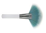 Large Fan Travel Contour Tapered Blush Brush Highlight , Blue And White