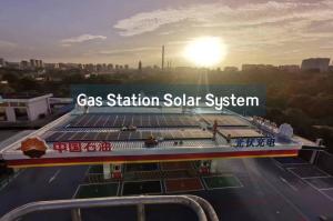 China Commercial Distributed Rooftop Solar System-Gas Station factory
