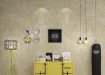 Washable Retro Vintage Wallcovering / Creamy White English Letter Wallpaper