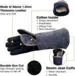 16in 932℉ Heat Resistant Gloves Fireproof Cut Proof Gloves For Safety