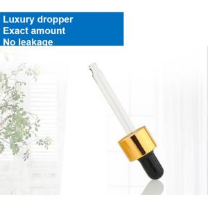 Electroplating Essential Oil Glass Dropper Bottle 50ml Amber Tincture Bottles