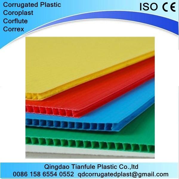 China pp corflute sheet for construction protection factory