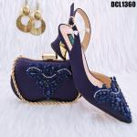 Low Heel Supoo Wedding Italian Ladies Shoes and Matching Bags for African