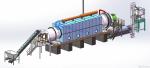 Dependable Ignition Horizontal Carbonization Furnace For Charcoal Semi Auto