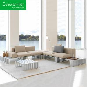 China Modern Aluminum Outdoor Patio Furniture Garden Aluminum Sofa Set for Hotel Restaurant Banquet Home and Coffee factory