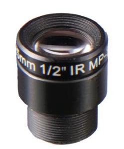 China 1/2 inch F2.4 25mm m12 cctv board lens for surveillance camera factory