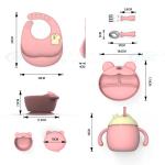 Non-Toxic Baby Feeding Set for 6-12 Months Standard Plate BPA-Free Non-Silicone