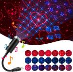 USB Star Night Light,9 Functional Modes 24 Lighting Effects,Sound Activated