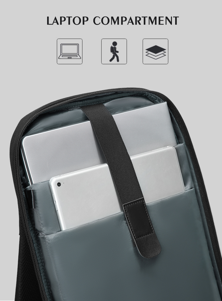 Male Daily Used Waterproof Smart Backpack 20-39 Litre Wear Resistance