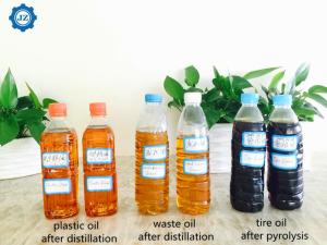 China 10TPD 15TPD 20TPD Waste Tire Pyrolysis Oil Distillation To Diesel Oil Refinery Plant factory