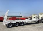 Strength Multi Flat Truck Low Flat/ Low Bed Semi-Trailer 70--100 Tons For Self