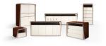 Modern Dining Room Cabinet Italian Design Veneer High Gloss Sideboard W006D7