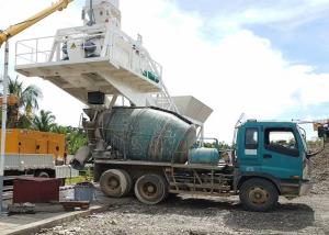 China Small Mobile Concrete Batch Plant Wet Mix Portable Concrete Mixer Batching Plants factory