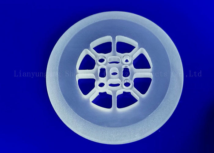 Cnc Custom Made Sio2 Quartz Glass Plate , Precision Glass Machining