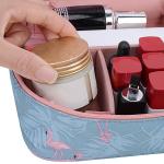Flamingo Fabric Gym Toiletry Bag Machine Washable Popular Tear Resistant