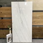 600x1200mm High Glossy Carrara White Polished Glazed Tile For Floor Marble