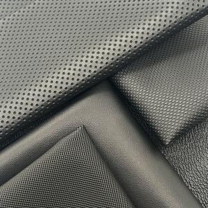 Pvc Embossed Various Litchi Punch Pinhole Texture Artificial Synthetic Leather