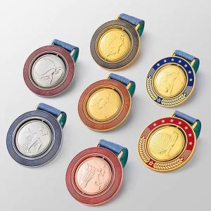 Custom Zinc Alloy Medals with Letterpress Printing and Die Cast 3D Design for