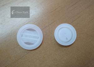 China White One Way Air Valve Plastic 23mm Dia For Coffee Packaging , Five Holes factory