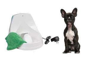 China Eco Friendly ABS Electric Pet Water Fountain DC 5V 300mA White Light Blue Color factory