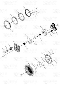 China E312C Excavator Swing and Travel Drive Motor and Reducer Assembly Catalog factory