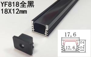 China Triangle 20mm 6063 AL Black Diffuser Aluminum Profile factory