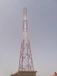 China Rdu 80m Telecommunication Mobile Tower Hot Dip Galvanized Steel factory