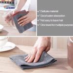 Microfiber Cleaning Cloth Car Cleaning Cloth Kitchenware Wipe Cloth 40x40cm Gray