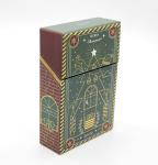 CMYK Christmas Paper Gift Box Finished Cosmetic Paper Packaging 70mm Length