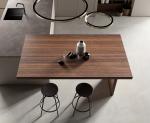 Modern Melamine Kitchen Cabinet Tailored Kitchen Set Custom With Dinning Bar