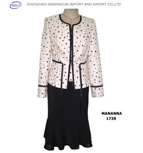 China long skirt suit manufacturer ladies cotton suit piece factory