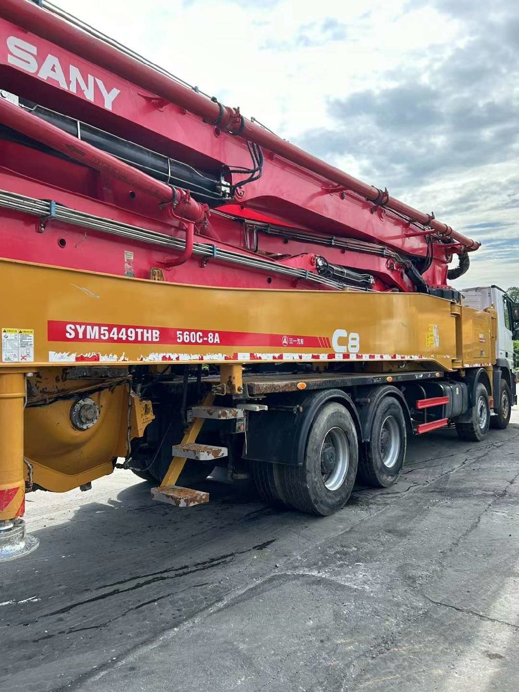 2019 Heavy Equipment 56m Concrete Pump Truck Concrete Boom Pump Truck Mounted Pump Mercedes Benz