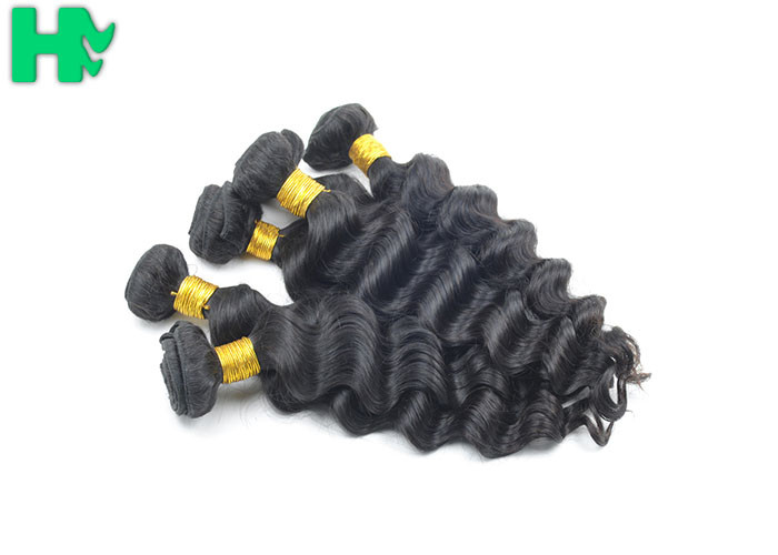 Grade 7A Brazilian Natural Human Hair Extensions Remy Deep Wave 100% Human Hair Weft