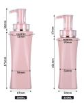 Empty 350ml 500 Ml Luxury Body Lotion Packaging Shower Gel Container Pink