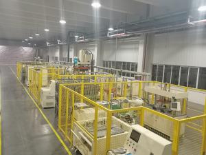 China 1KHZ Fully Auto Welding Machine Stainless Steel Aluminum Zinc Oven Liner Production Line factory