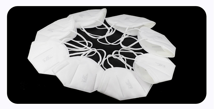 White Foldable KN95 Mask , Disposable Earloop Face Masks